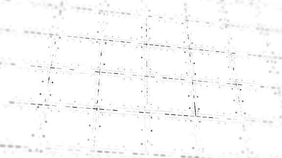 4K数字空间粒子和数字数据网络连接高速连接和数据分析技术数字背景概念(可循环)