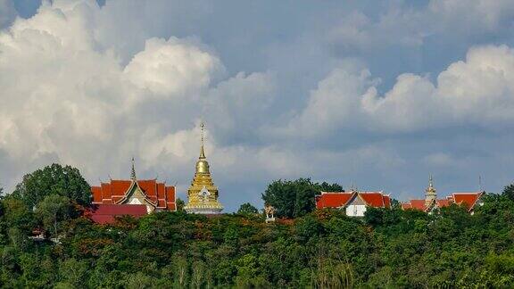 时间流逝:DoiSaket寺庙在泰国清迈