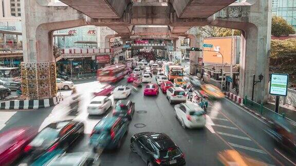 曼谷的城市交通拥堵