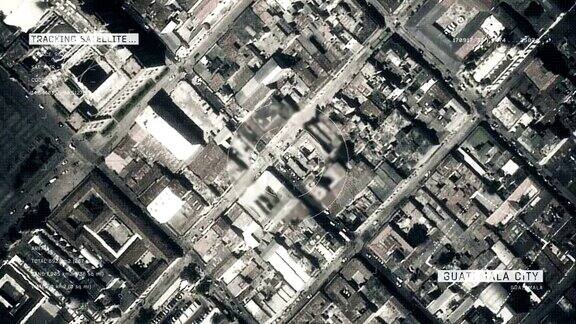 危地马拉城的卫星图像