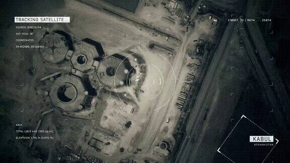 喀布尔的卫星图像