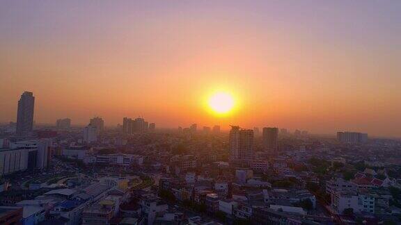 曼谷航空与日落