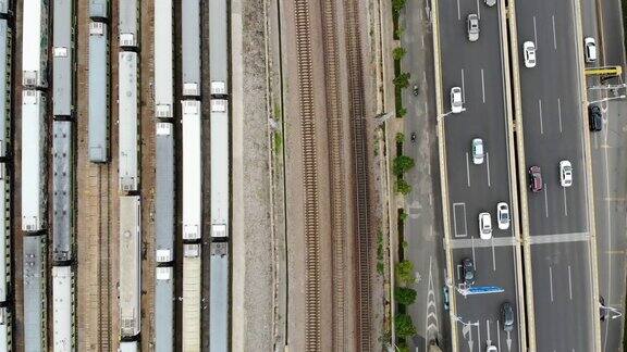 火车站及道路交通鸟瞰图(实时)