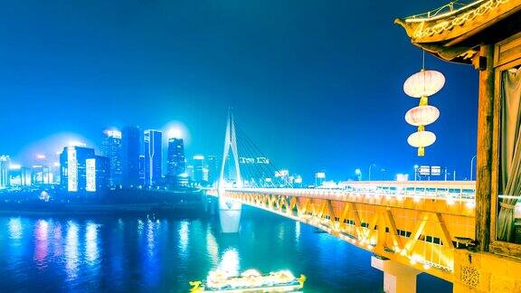 重庆城市建筑景观夜景