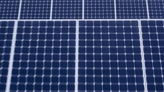 生态太阳能电站面板在野外绿色能源日落景观电创新自然环境慢动作