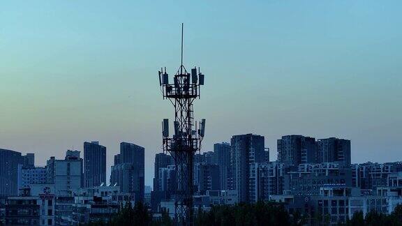 城市5G通信塔