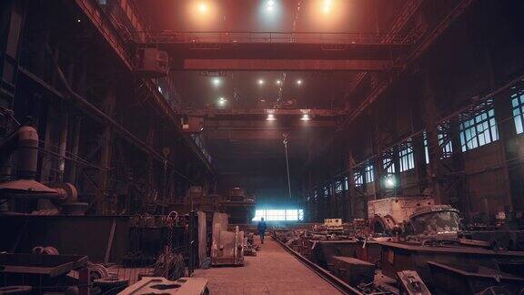 冶金厂车间生产制造室内、重工业、炼钢