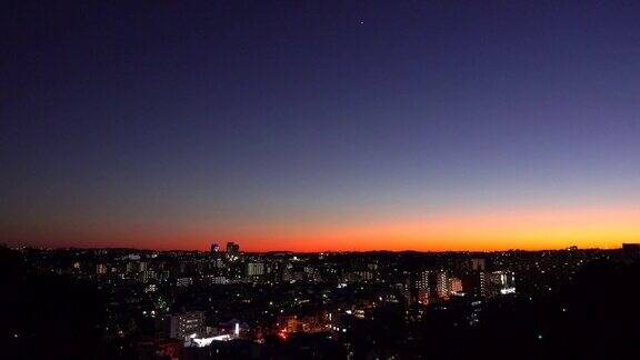 横滨市的日落