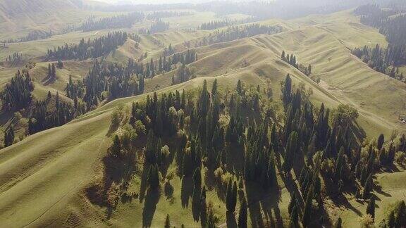 中国新疆的地貌景观