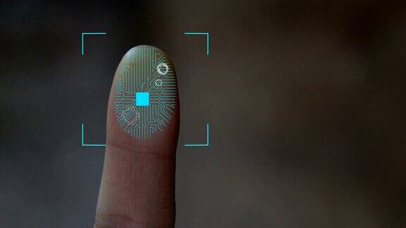 未来的指纹扫描技术具有电路数字安全系统