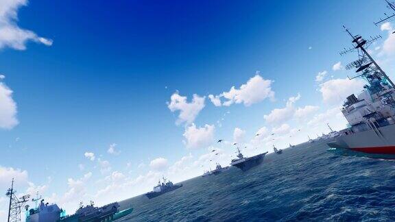 海军航母战斗群军事演习