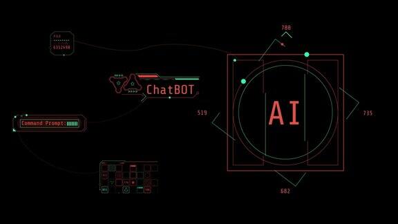 alpha通道上的生成人工智能技术信息图