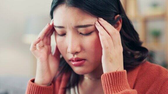 疼痛压力和女性头痛精神健康和头晕的感觉在客厅抑郁和问题亚洲女性在休息室偏头痛紧张和肌肉拉伤焦虑和倦怠