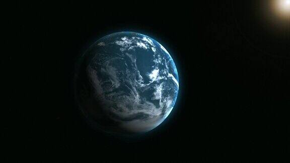 从太空看地球3D动画3D动画