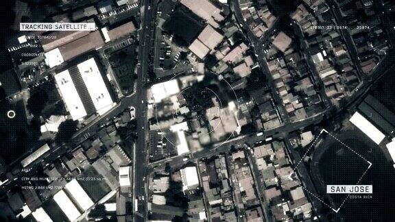 圣何塞的卫星图像
