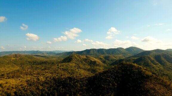 有热带森林的山脉菲律宾保和岛