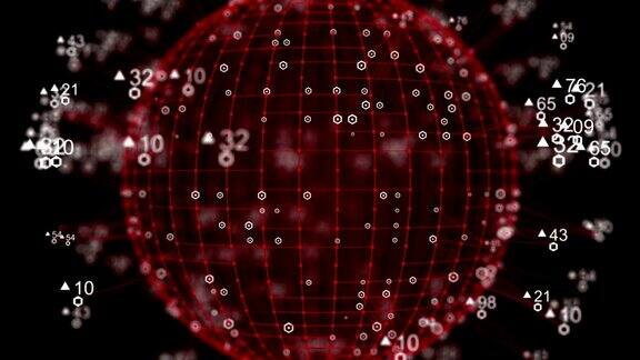 抽象未来的球形与随机数的联系技术概念