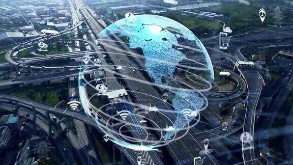 智慧城市的全球互联和交通现代化