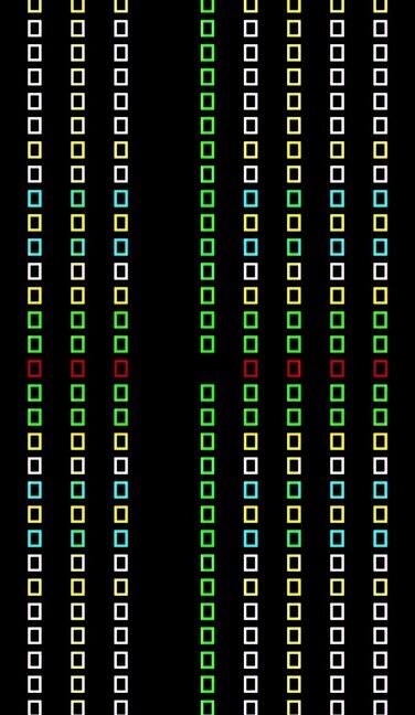 多色闪烁矩形图案