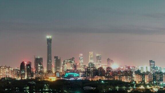 TD夜间北京鸟瞰图