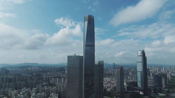 东莞市中心的高层建筑
