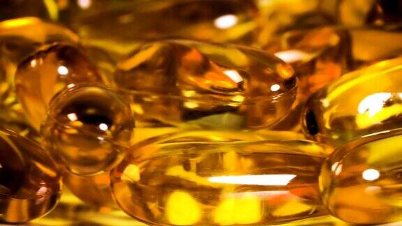 一种营养旋转鱼油富含omega-3补充维生素凝胶胶囊4KDci分辨率