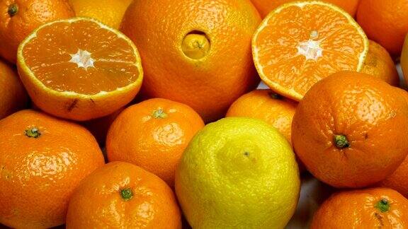 大量含有大量维生素c的柑橘类水果:橘子、橙子、柠檬