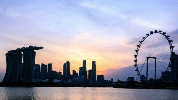 4K时光流逝:新加坡滨海湾的