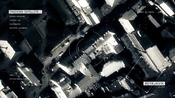雷克雅未克的卫星图像