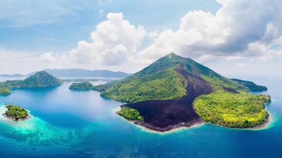 航空全景的班达群岛印度尼西亚
