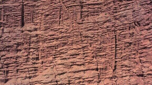 砂岩山火星景观红沙峡谷鸟瞰图