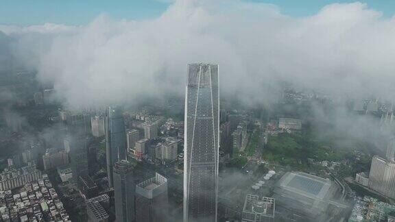 东莞市中心的云海