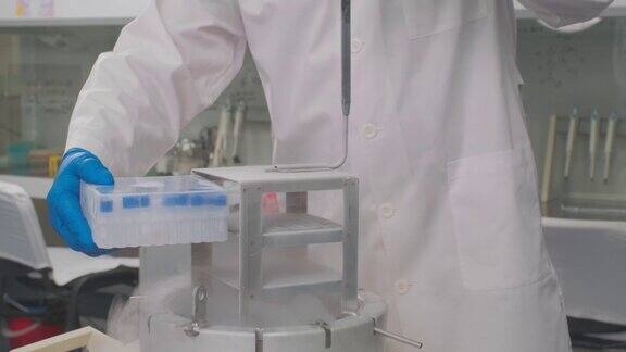 实验室样本取自液氮冰箱