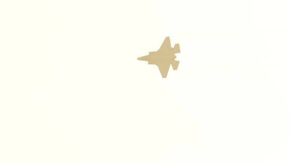 F-35隐形战斗机执行高速作战机动