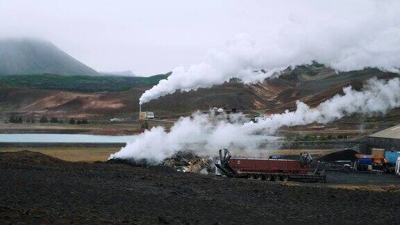 从Hverfjall火山到myvatn湖周边地区冰岛