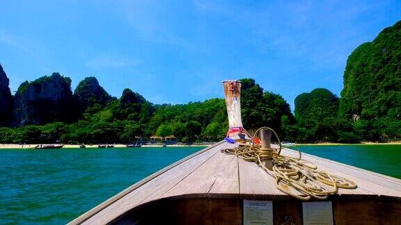 泰国甲米莱莱热带泻湖游船之旅