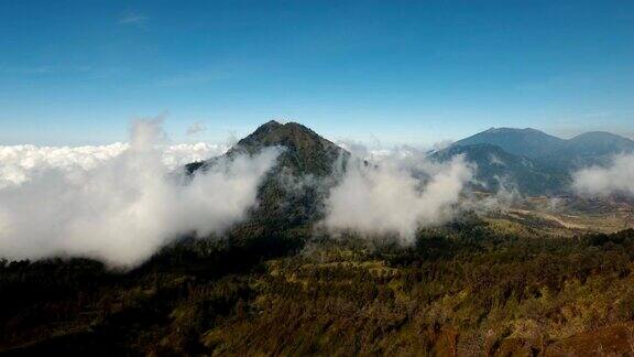 山地景观贾瓦岛印度尼西亚