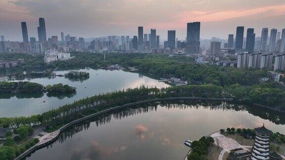 长沙市景鸟瞰图