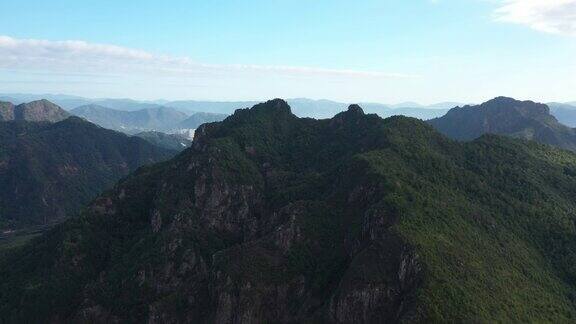 鸟瞰中国浙江温州雁荡山南部