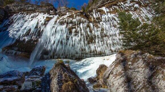 朱利安阿尔卑斯山的8K瀑布