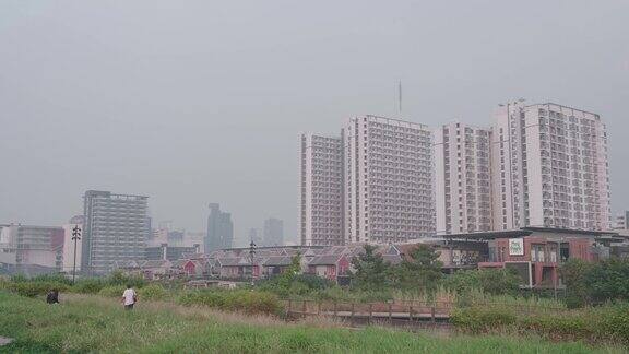 泰国曼谷PM2.5粉尘空气污染