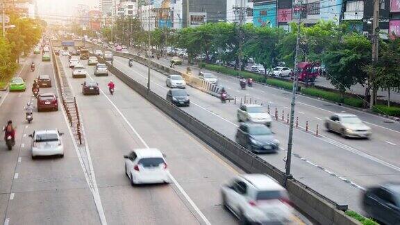时间流逝:繁忙的泰国交通