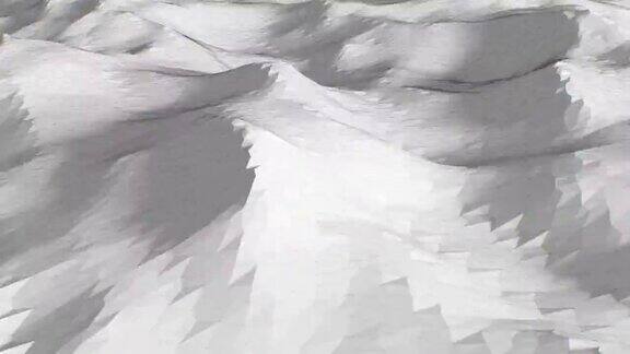 抽象的背景奢侈波浪模型白色背景纸材白色典雅的壁纸设计无缝循环动画