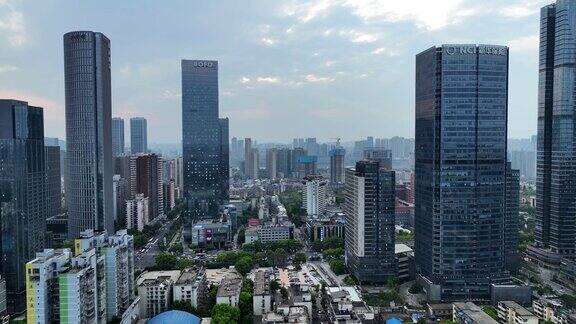 长沙城市鸟瞰图中国