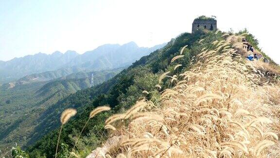 长城烽火台在骊山的秋天