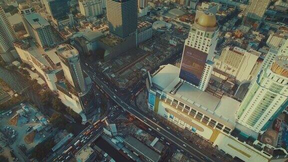 曼谷的建筑航拍