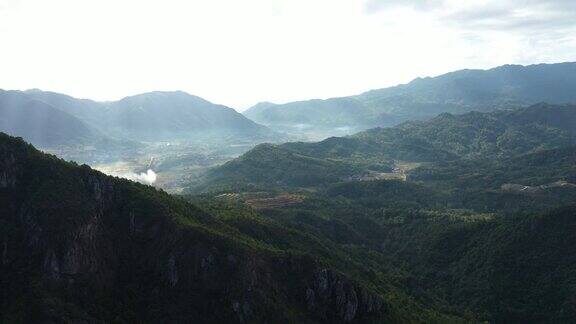 鸟瞰中国浙江温州雁荡山南部