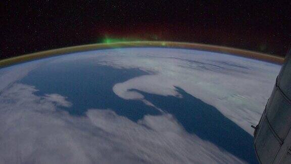 印度洋上空的南极光