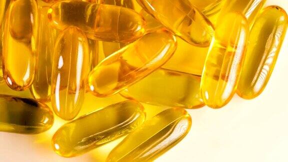 一种营养旋转鱼油富含omega-3补充维生素凝胶胶囊4KDci分辨率