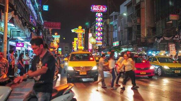 泰国曼谷瑶华街中国城游客喜欢旅游
